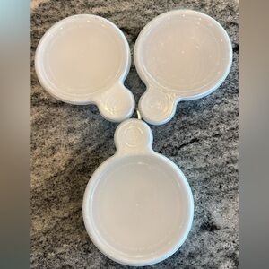 Corningware White Lids Set